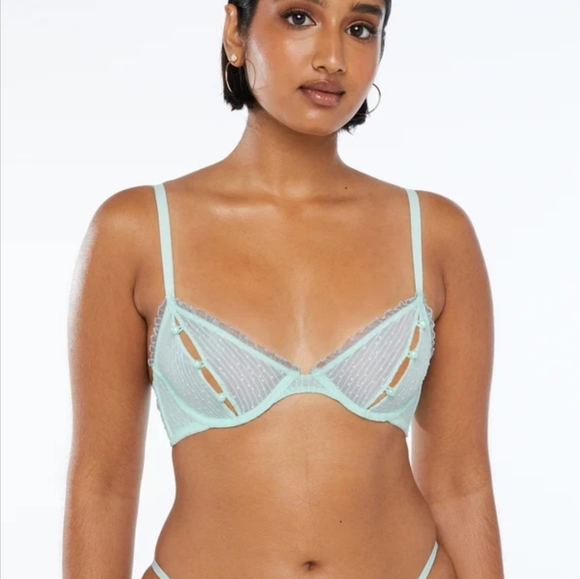 Savage X Fenty Blue Light Boudoir Baddie Set - Picture 2 of 16